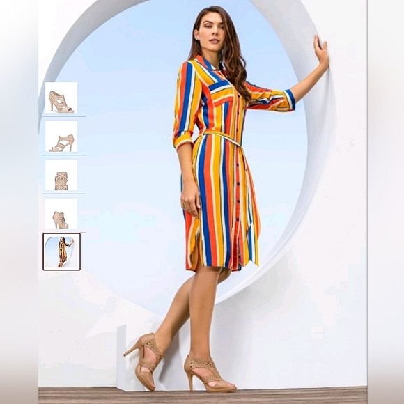 andrea Light Brown Heels - Picture 5 of 5